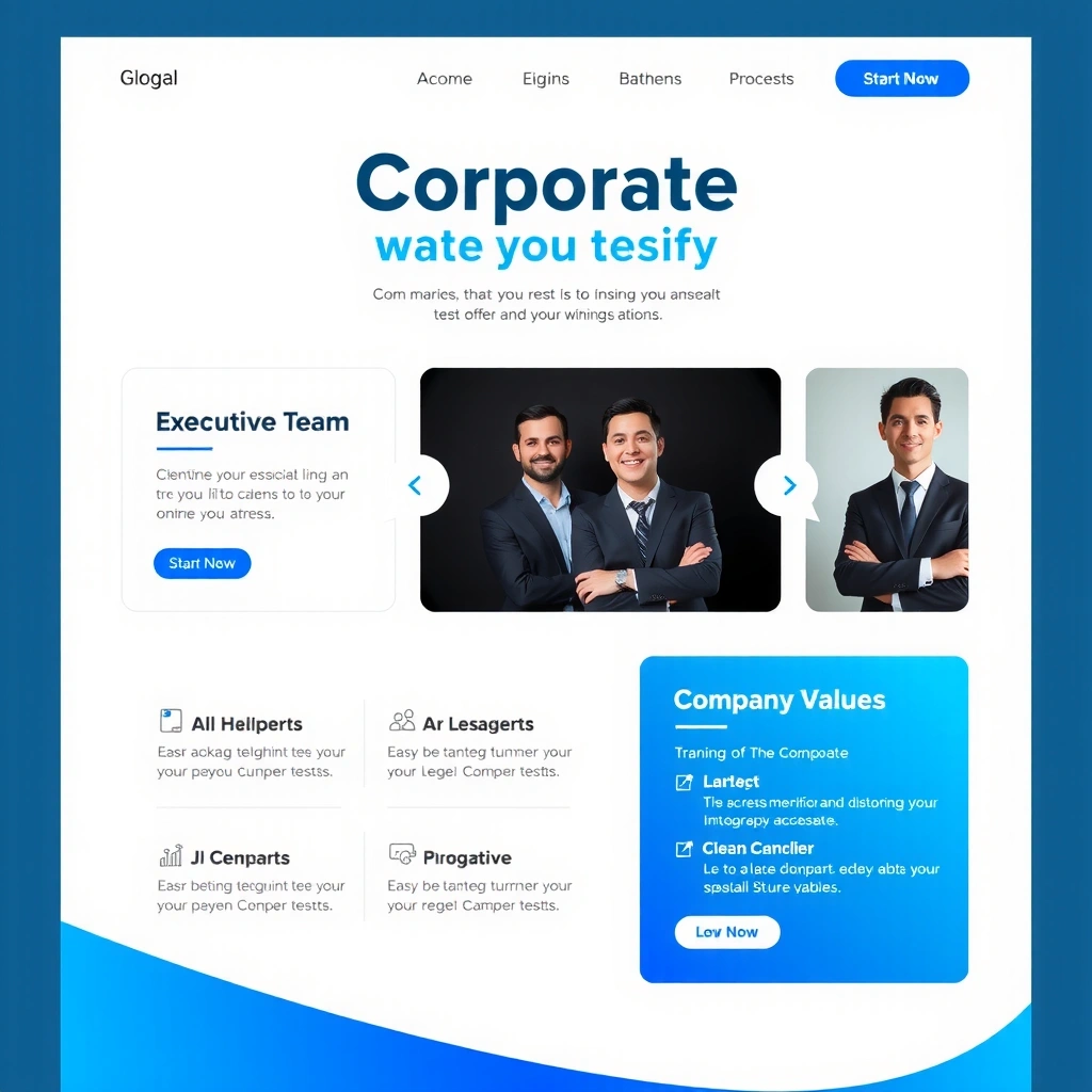 Corporate website design