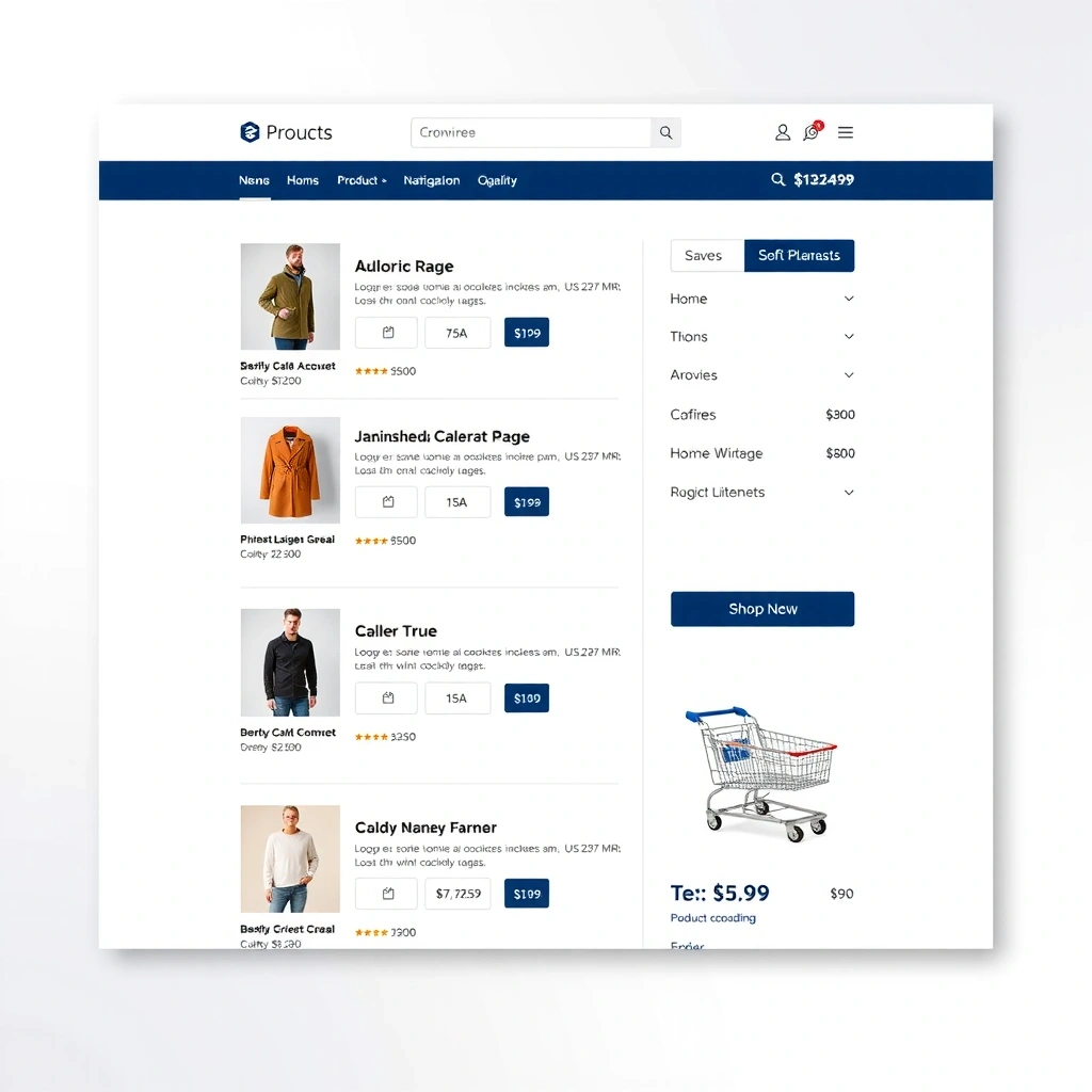 E-commerce website design
