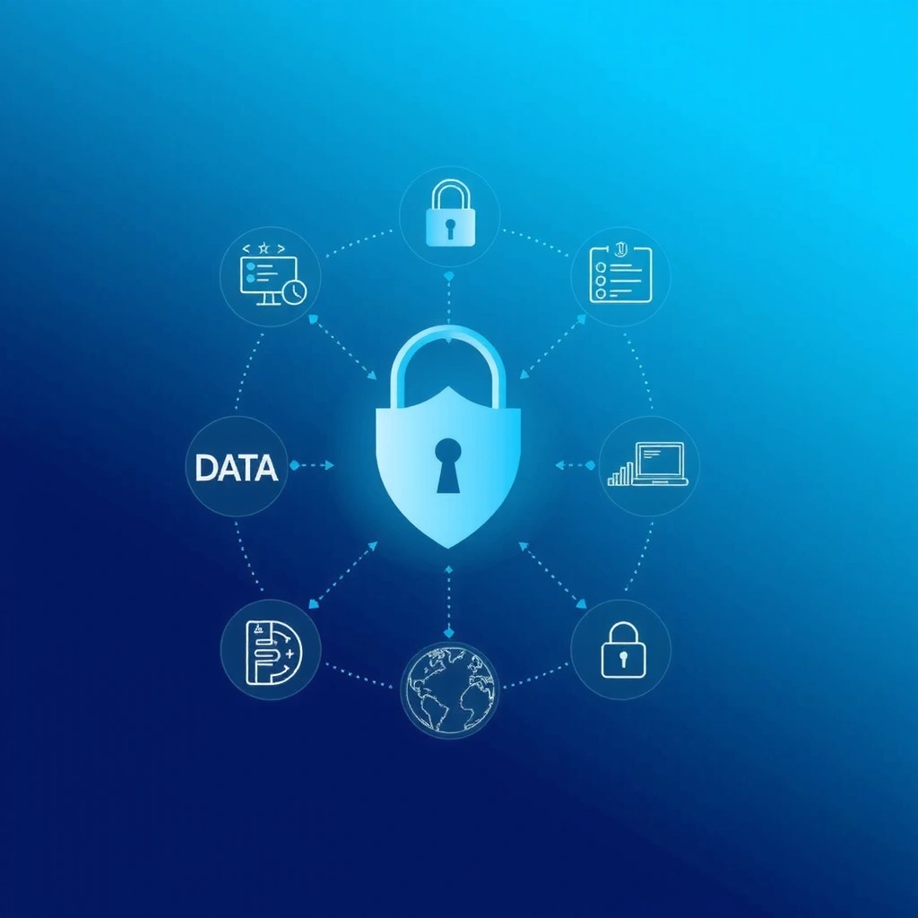 Data collection and privacy protection illustration